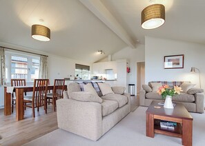 TV - Contemporary south facing lodge. (Carnmenellis, Nr Falmouth)