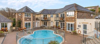 Spacious and stylish villa with beach views.