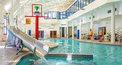 12ft-wide caravan with one double and one twin.