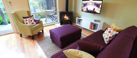 TV, DVD player, stereo