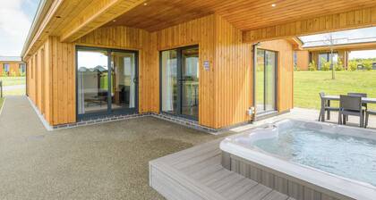 New in 2022. Luxurious and contemporary lodge with stunning countryside views.