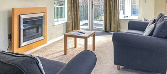 Decadent and spacious contemporary timber lodge.