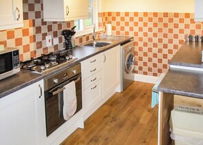 Fridge, oven, stovetop, toaster