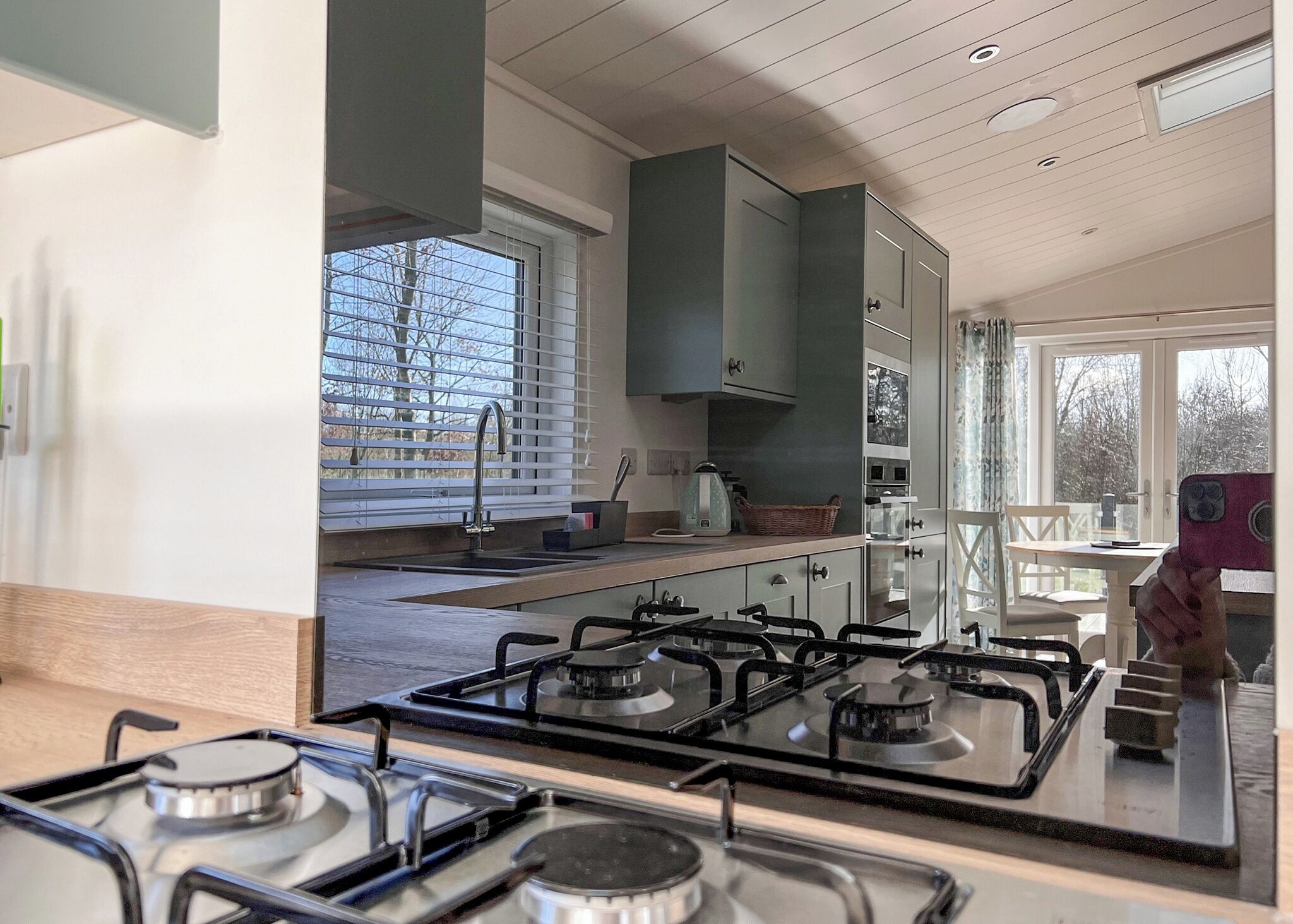 Fridge, oven, stovetop, toaster