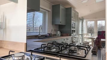 Fridge, oven, stovetop, toaster