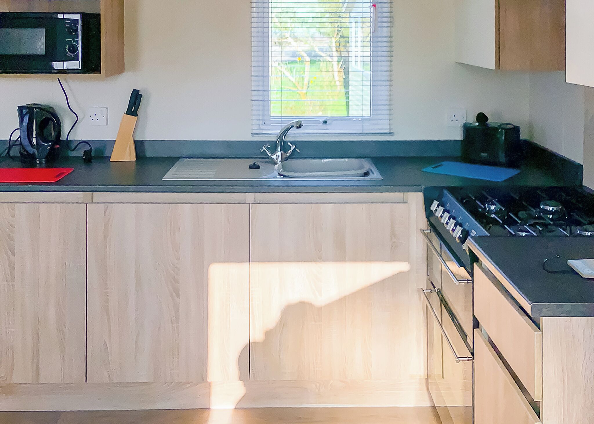 Fridge, oven, stovetop, toaster