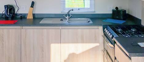 Fridge, oven, stovetop, toaster