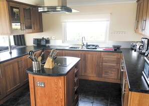 Fridge, oven, stovetop, toaster