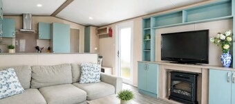 Well equipped modern caravan.