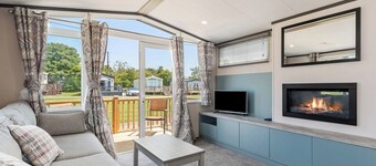 Well equipped modern caravan.