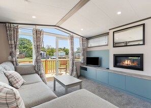 Living area - Well equipped modern caravan. (Reynalton, Nr Narberth)