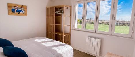 4 bedrooms, iron/ironing board, travel crib, WiFi