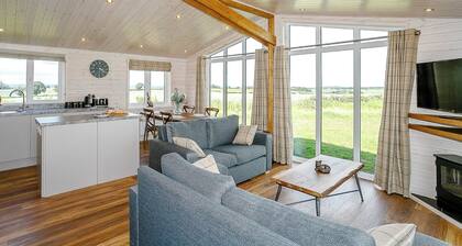 Luxurious and contemporary lodge with stunning countryside views.
