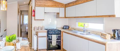 Fridge, oven, stovetop, toaster
