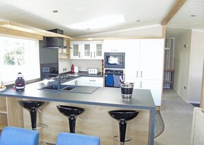 Fridge, oven, stovetop, toaster