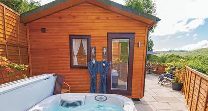 Lodge with one king-size double with TV.