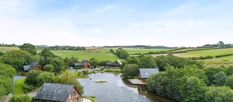 Stunning lodge built on the edge of the lake.