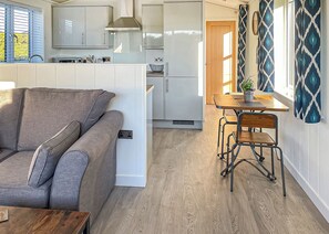Living area - New for 2022. Fabulous one bedroom lodge with super king-size bed. (Easingwold)