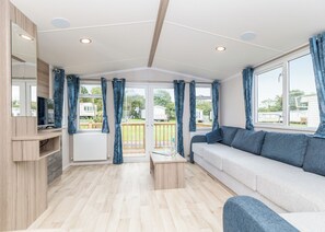 Living area - Modern and contemporary caravan. (Reynalton, Nr Narberth)