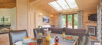 Superior and stunning stylish pine lodge.