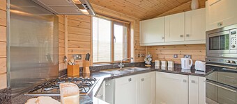 Superior and stunning stylish pine lodge.