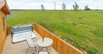 Luxurious and contemporary lodge with stunning countryside views.