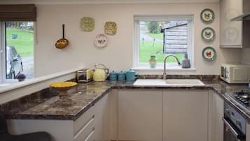 Fridge, oven, stovetop, toaster