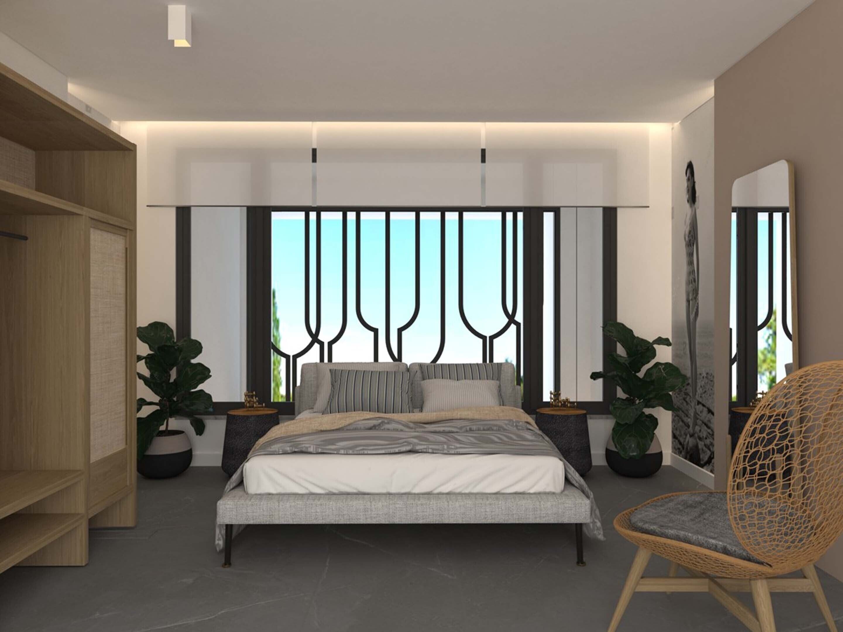 Hypo-allergenic bedding, in-room safe, individually decorated