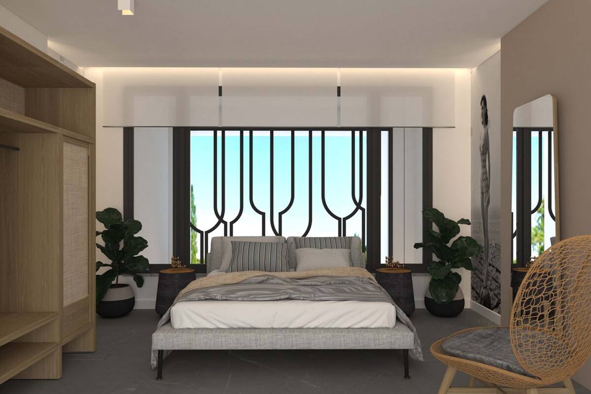 Roupas de cama antialérgicas, cofres nos quartos