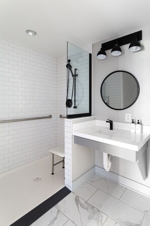 Basic Studio, 1 Queen Bed, Non Smoking (Self Check-in with Virtual Front Desk) | Bathroom | Shower, free toiletries, hair dryer, towels - Kasa Edison House South End Dilworth Charlotte (Charlotte)