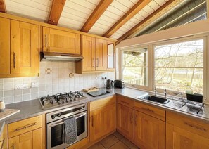 Fridge, oven, stovetop, toaster