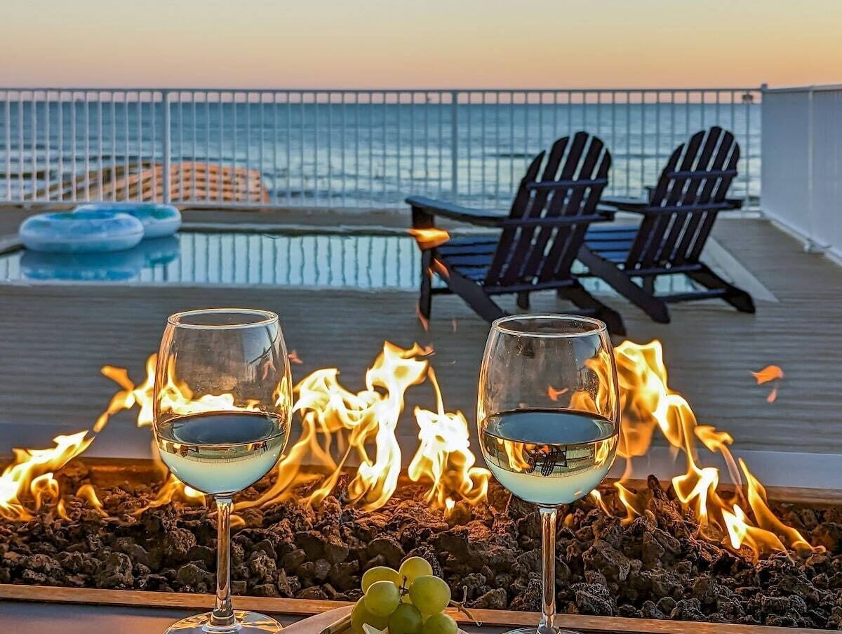 Lux Beachfront w/ Private Gas Heated Pool, Elevator, Indoor/Outdoor Game Rooms