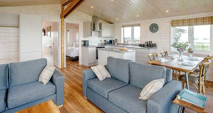 Luxurious and contemporary lodge with stunning countryside views.