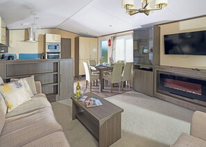 Living area - New in 2017/2019. Stylish and contemporary holiday home. (Looe)