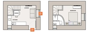 Floor plan - Oat Cottage is very individual. (Watergate, Looe)