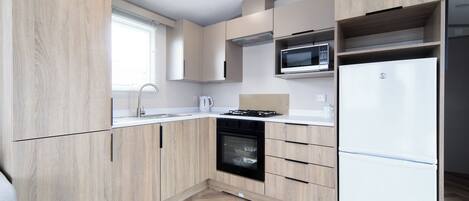 Fridge, oven, stovetop, toaster