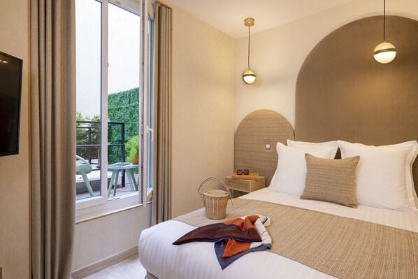 1 slaapkamer, een strijkplank/strijkijzer, gratis wifi, beddengoed