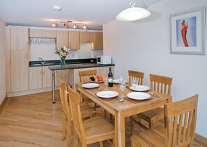 Dining - Ground floor apartment with one double, one twin and one with bunks. (Dawlish Warren)