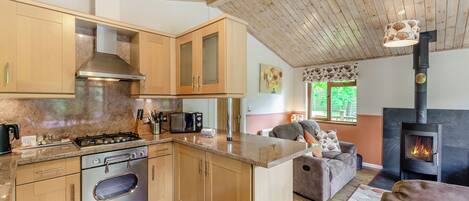 Refrigerador, horno, placa de cocina, tostadora