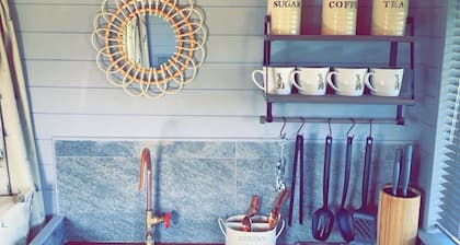 March Hare is a marvellous shepherd’s hut that sleeps up to four people.