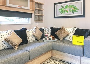 Living area - Riverside Family Pod HT (Snowdonia)