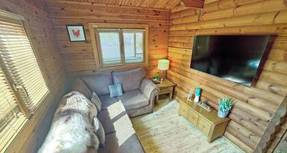Comfortable lodge that sleeps four people, ideal for families.