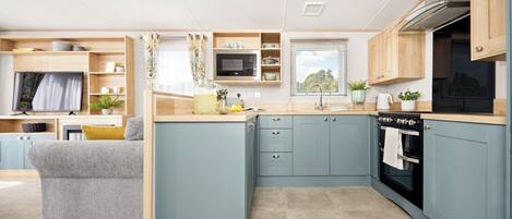 Fridge, oven, stovetop, toaster