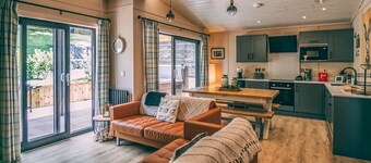 A magnificent bespoke lodge perfect for a family escape with pets.