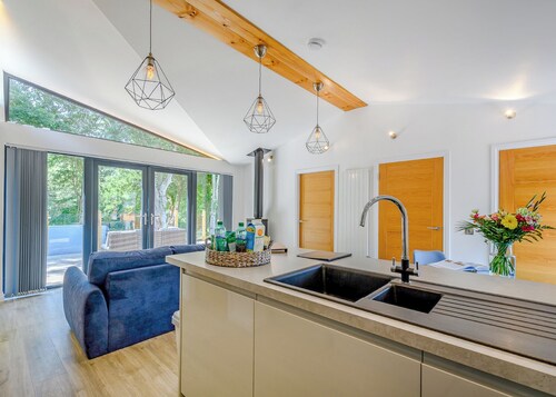 A stunning lodge with a centre lounge.