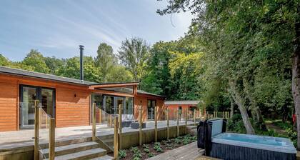 A stunning lodge with a centre lounge.