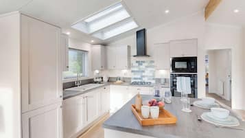 Fridge, oven, stovetop, toaster