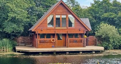 Set in a peaceful location and perched over the lake.