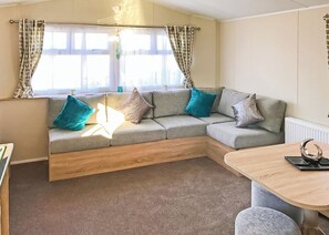 Living area - Caravan with one double and one twin. (Cargill)