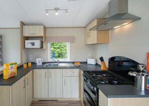 Fridge, oven, stovetop, toaster